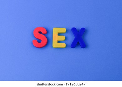 Word Text Sex Written Alphabet Colorful Stock Photo 1912650247