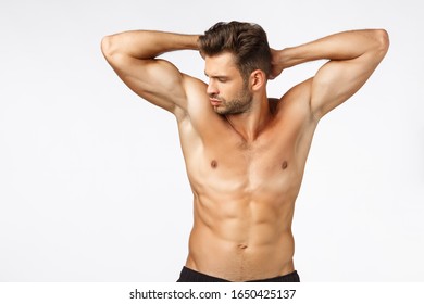 Bodybuilder Hands Behind Head Images Stock Photos Vectors