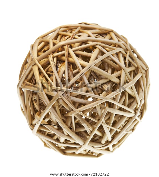 Woven Wicker Bamboo Balls Used Decorating Stock Photo Edit Now