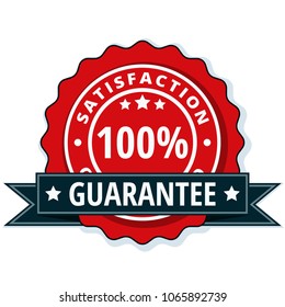 100 Satisfaction Guaranteed Illustration Stock Vector Royalty Free