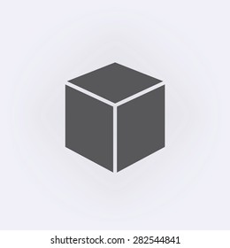 Cube Linear Icon Cube Concept Stroke Stock Vector Royalty Free