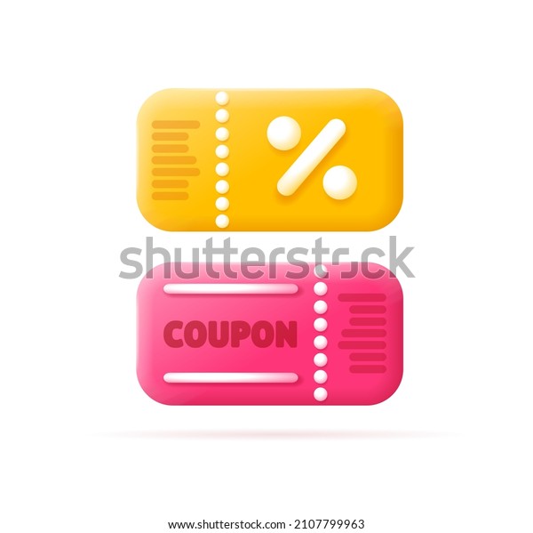 7 857 3d Voucher Coupon Stock Vectors Images Vector Art Shutterstock