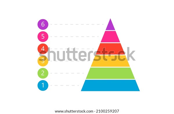 6 Level Pyramid Diagram Clipart Image 库存矢量图免版税2100259207 Shutterstock