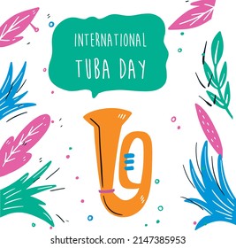 May International Tuba Day Stock Vector Royalty Free