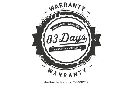 67 Days Warranty Icon Vintage Rubber Stock Vector Royalty Free 753597319