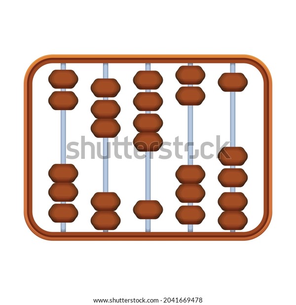 Abacus Vector Cartoon Icon Vector Illustration Stock Vector Royalty