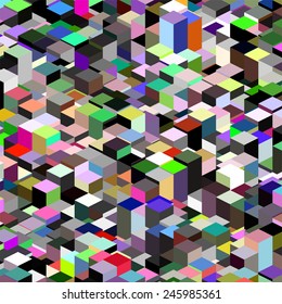 Abstract Background Consisting Cubes Vector Stock Vector Royalty Free