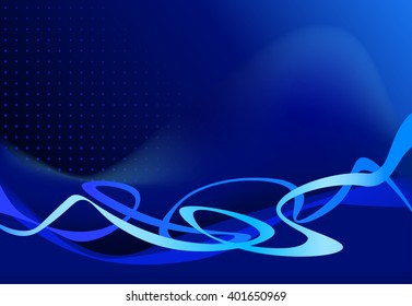 Abstract Blue Arrow Background Technology Backdrop Stock Vector