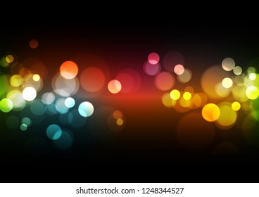 Abstract Bokeh Lights Background Vector Illustration Stock Vector