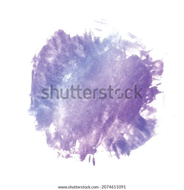 Abstract Colorful Watercolor Hand Drawn Splash Stock Vector Royalty