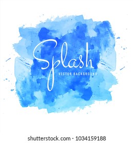 Abstract Hand Drawn Watercolor Splash Background Vector De Stock