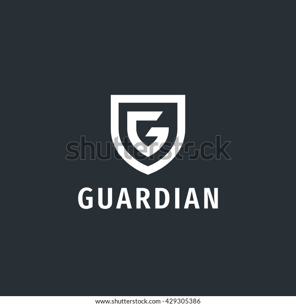 Abstract Letter G Shield Logo Design Stock Vector Royalty Free 429305386