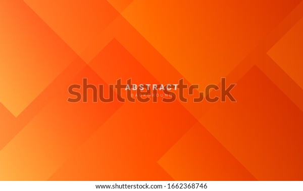 Abstract Minimal Orange Background Geometric Creative Stock Vector