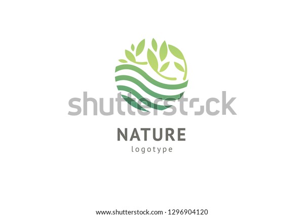 Dise O De Vectores De Iconos De Logotipo De Naturaleza Abstracta