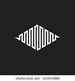 Abstract Stripes Linear Logo Vector Stock Vector Royalty Free