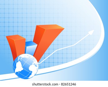 Abstract Vector Background Creative Bar Graphs Stock Vector Royalty