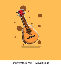 Vector De Guitarra Ac Stica Caricatura De Vector De Stock Libre De