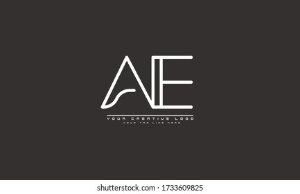 Ea Letter Logo Design On Luxury Stock Vector Royalty Free