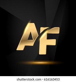 Ap Initial Letters Swoosh Shiny Elegant Stock Vector Royalty Free