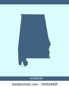 Alabama Map Vector Stock Vector Royalty Free