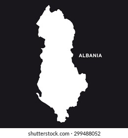 Albania Map Vector Stock Vector Royalty Free Shutterstock