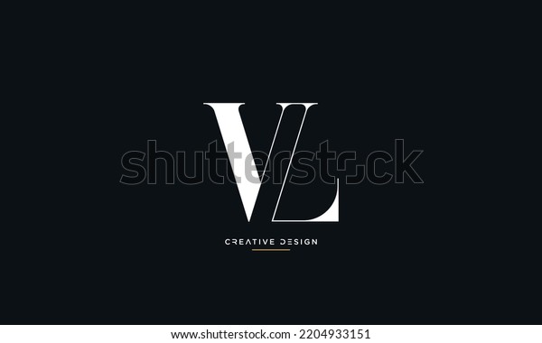 Alphabet Letters Icon Logo Vl Lv Stock Vector Royalty Free 2204933151