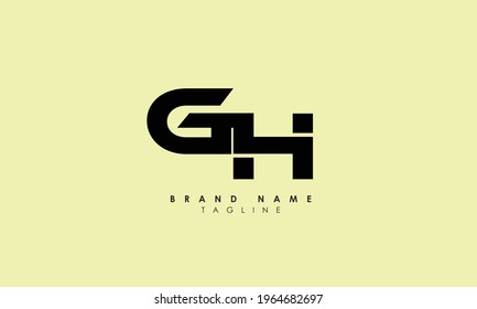 Alphabet Letters Initials Monogram Logo Gh Stock Vector Royalty Free