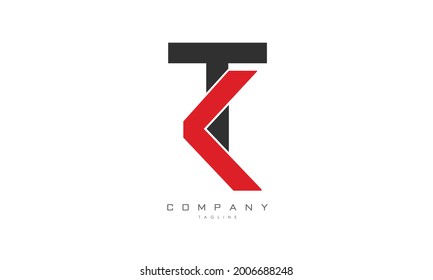 Alphabet Letters Initials Monogram Logo Tk Stock Vector Royalty Free