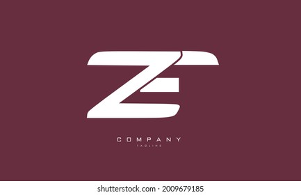 Alphabet Letters Initials Monogram Logo Ze Stock Vector Royalty Free