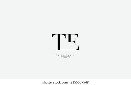 Alphabet Letters Initials Monogram Logo Te Stock Vector Royalty Free