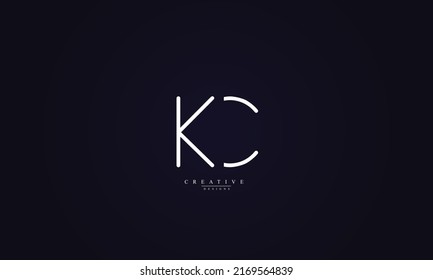 Alphabet Letters Initials Monogram Logo Kc Stock Vector Royalty Free