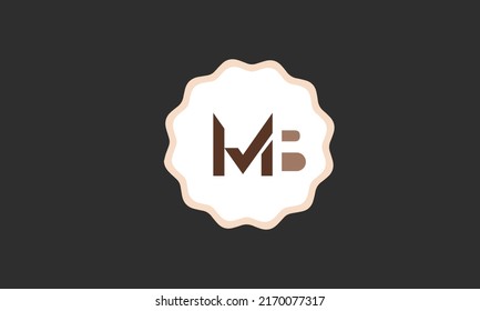 Alphabet Letters Initials Monogram Logo Mb Stock Vector Royalty Free