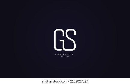 Alphabet Letters Initials Monogram Logo Gs Stock Vector Royalty Free