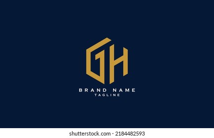 Alphabet Letters Initials Monogram Logo Gh Stock Vector Royalty Free