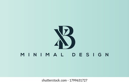 Letters Bb B Logo Minimalist Design Stock Vector Royalty Free