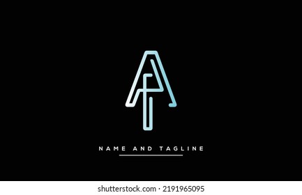 Alphabet Letters Monogram Logo Ai Ia Stock Vector Royalty Free