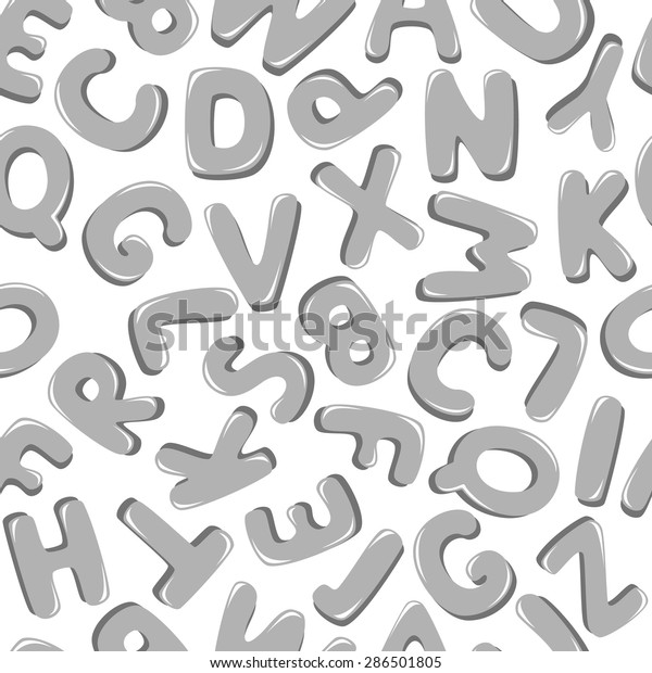 Alphabet Letters Seamless Background Stock Vector Royalty Free