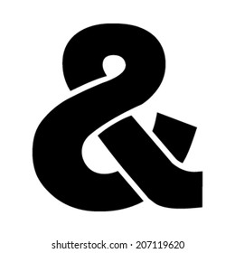 Ampersand Vector Icon Stock Vector Royalty Free Shutterstock