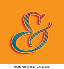 Ampersand Vector Iconelegant Stylish Illustration Stock Vector Royalty