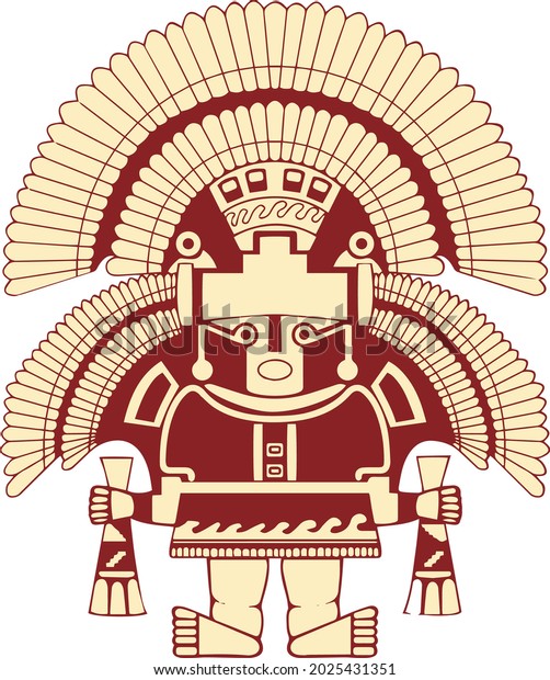 Andean Iconography Pre Inca Moche Nazca Stock Vector Royalty Free