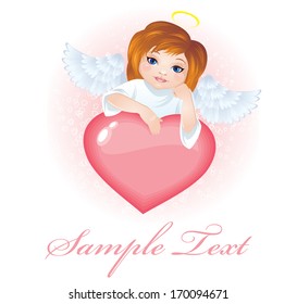 Angel Wings On Cloud Vector Illustration Stock Vector Royalty Free