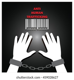 Anti Human Trafficking Campaign Vector Template Stock Vector Royalty Free