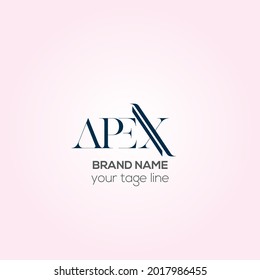 Apex Vector Logo Design Apex Brand Stock Vector Royalty Free