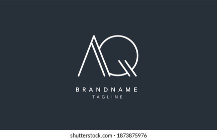 Aq Alphabet Initial Letter Monogram Icon Stock Vector Royalty Free