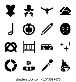 Art Icons Set 16 Editable Filled Stock Vector Royalty Free 1045597678