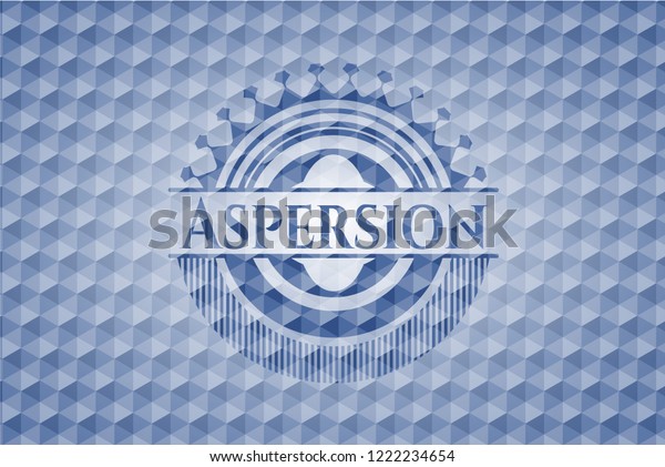 Aspersion Blue Hexagon Emblem Stock Vector Royalty Free 1222234654