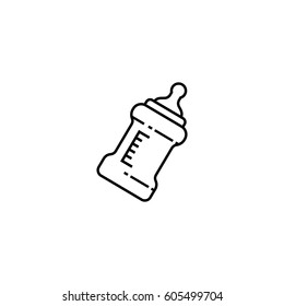 Baby Milk Bottle Outline Icon Stock Vector Royalty Free