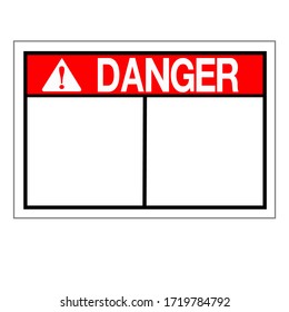 Danger Construction Zone Symbol Sign Vector Vector De Stock Libre De