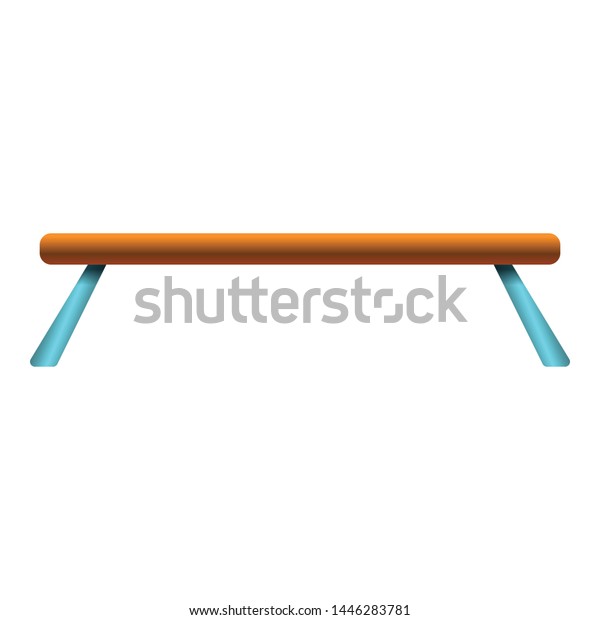 Balance Beam Icon Cartoon Balance Beam Stock Vector Royalty Free