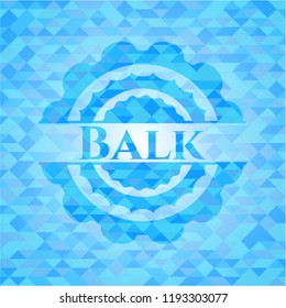 Balk Light Blue Mosaic Emblem Stock Vector Royalty Free